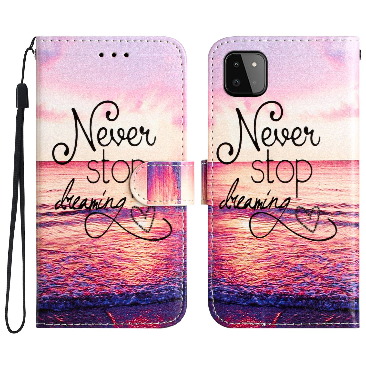 For Samsung Galaxy A22 5G (EU Version) Leather Wallet Full Protection Phone Case Pattern Printing Stand Cover For Samsung Galaxy A22 5G (EU Version) Leather Wallet Full Protection Phone Case Pattern Printing Stand Cover